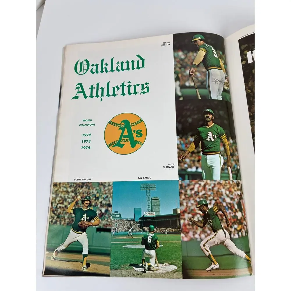 Boston Red Sox Program 1975 Championship Series Keep Your Sox On Original